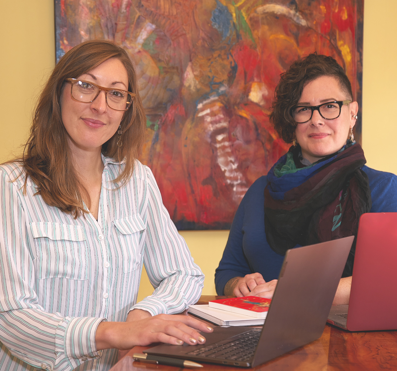 Executive Book Architects principals Kate Leibfried (left) and Sally McGraw